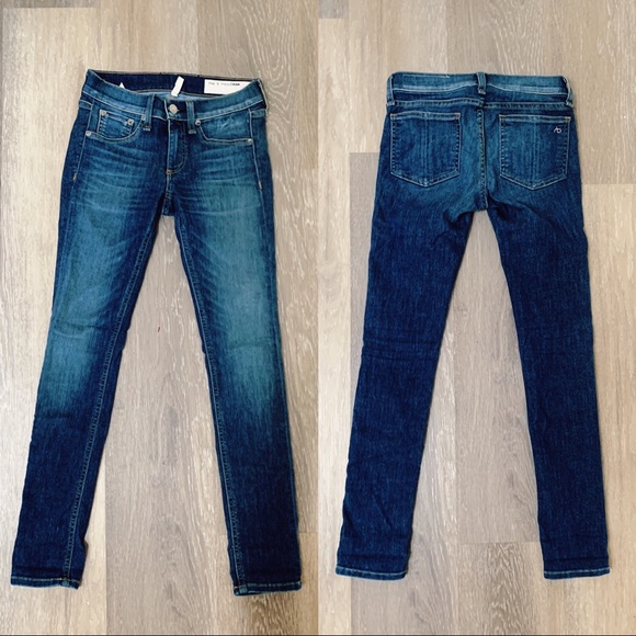 Rag & Bone Capri Skinny Jeans Medium wash Rae - Picture 2 of 6